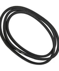 Beefy Drive Belt GX20072 Primary For 42 Inch Lawn Tractor L100 Replacement Parts Heavy Duty And Flexible Abrasion Resistant Build OEM Grade Quality For Easy Install And Smooth Power black drive belt shown coiled