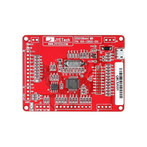 Mini DSO138 Digital Oscilloscope DIY Kit For Electronics Hobbyists And Students With ARM Cortex M3 Processor And Color TFT Display, red circuit board