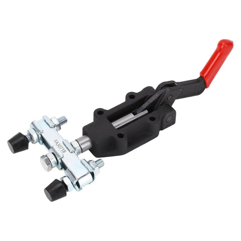 Double Headed Heavy Duty Toggle Clamp For Woodworking Jigs And Fixtures Pull Push Clamp With Red Plastic Handles