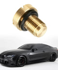 Premium Brass Radiator Coolant Expansion Tank Bleeder Screw With Heavy Duty Rubber O Ring for BMW compatibility with X3 X5 Z3 Z4.