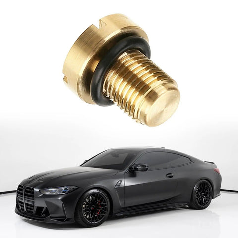 Premium Brass Radiator Coolant Expansion Tank Bleeder Screw With Heavy Duty Rubber O Ring for BMW compatibility with X3 X5 Z3 Z4.