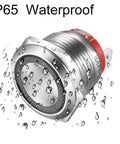 Rugged 19mm Stainless Steel Momentary Push Button Switch With Blue LED Waterproof 4 Pin SPST Built To Last 20A 12 To 24V