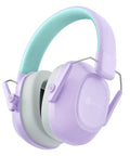 Purple noise canceling headphones for kids and adults with 29dB SNR safety hearing protection for fireworks, concerts, events, autism sensory aid.