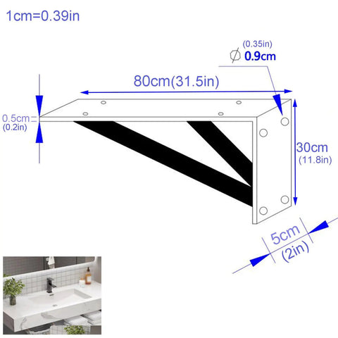 2 Pack Straight Up Heavy Duty Triangle Shelf Brackets Built Like A Tank For Wall Mounted Floating Shelves Rugged Carbon Steel Corner Supports dimensions