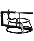 Heavy Duty Rugged Tire Change Stand For 16 To 21 Inch Tires Motorcycle Bead Popper Dirt Bike Wheel Mount And Off Road Vehicle Tire Changer With Wide Base For Stable Bead Removal And Easy Installation, black steel frame