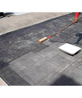 Applying Heavy Duty Solvent Based Acrylic Concrete Sealer Boasting Rock Solid High Gloss Finish To Stamped Masonry