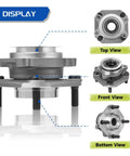 Front Wheel Bearing Hub Assembly Pair For 2007 2012 Nissan Sentra 2.0L With 4 Wheel ABS And 4 Lugs OE Grade Replacement
