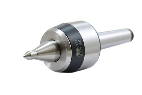 3MT Long Nose High Speed CNC Live Center Medium Duty Morse Taper 3 With 4000 RPM Max, metal tool with pointed tip and tapered shank