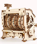 Mechanical Counter Puzzle Kit For STEM Teaching And Engineering Hands On Play Three Gear Cylinders With 0 To 9 Digits Geneva Drive Records 1 To 999 Perfect For Counting Steps Visitors Or Production Items Educational Toy, wooden