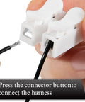 VCM Muzzler Harness Disable Kit connector for Honda Accord Pilot Odyssey Ridgeline installation with wiring, close-up view