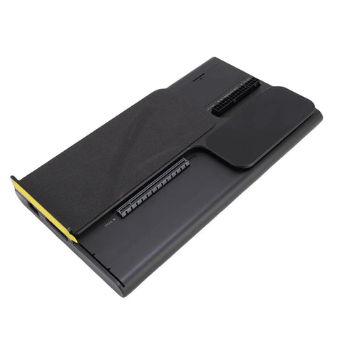 Level Up Your Setup With This Beast Mode External Graphics Card Dock Featuring Pcie 4.0 X4 Connectivity For Lightning Fast Laptop Gaming And 4K Editing Includes Atx Sfx Power Adapters To Crush Workloads And Run Smooth Without The Lag - black eGPU dock viewed from above.