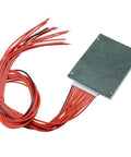 Top Shelf 13S 48V 35A BMS Protection Board For Lithium Ion Packs with red and black wires, designed for DIY battery projects.
