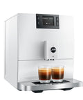 Piano White Super Automatic Coffee Machine With Pro Aroma Grinder And Pulse Extraction Tech For Straight Barista Quality Crema dual cup serving.
