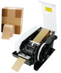 Heavy Duty Semi Automatic Gummed Kraft Tape Dispenser Runs Like Clockwork With Zero Plug Hassle Chews Through Packaging Rolls Smoothly For Fast Box Sealing Up To 100 Mm Width Sturdy Reliable with kraft tape and sealed cardboard box