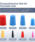 Grab This Awesome 110 Piece Silicone Plug Kit With Eight Diverse Sizes And Super Cool Colors For Painting, Powder Coating, And High Heat Protection That Truly Slaps. Silicone tapered plugs in multiple colors and sizes, 110 pcs