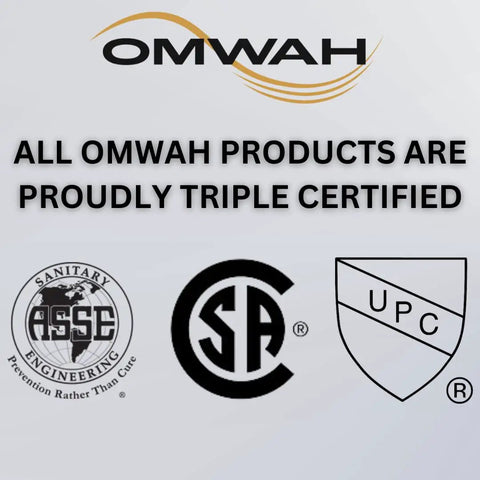 UPC Certified Salon Shampoo Bowl Faucet With Sprayer And Vacuum Breaker Pro Grade Chrome Finish certification logos