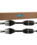 Beefy Two Piece Front CV Axle Assembly Set Driver And Passenger Sides For 2005-2019 Nissan Frontier 2005-2015 Xterra 2008-2012 Pathfinder V6 4.0L 2005-2007 Pathfinder 2009-2012 Suzuki Equator, two front CV axles with boots