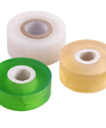Three rolls of grafting tape for fruit trees, 3 pack stretchable floristry film in 3 colors for pro grade healing and gas exchange.