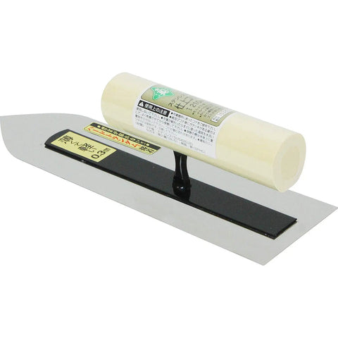 Green Stainless Steel Finish Trowel 8.3 Inch Long, Ultra Thin 0.01 Inch Plate, Pro Grade Finish Tool with handle