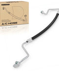 Premium AC Discharge Line Hose Assembly For Honda CRV EXLX And LX Variants 2007 To 2011 2 4 Liter L with black rubber and metal fittings.