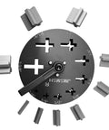 Disc Cutter Cross Shape Set Of 9 Punches For Jewelry Making Pendant Forming Mold Dope Pro Grade SKH-9 Steel with flat bottom guide