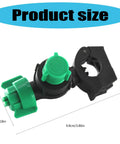 Adjustable Angled Sprayed Nozzle Set For Crop Irrigation, 10 Pieces External Thread Leakproof Design, size 9.8cm x 3cm