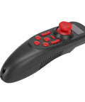 2.4G 6 Channel RC Transmitter And Receiver With 0.96 Inch Color Screen And 1500mAh Battery in black with red controls