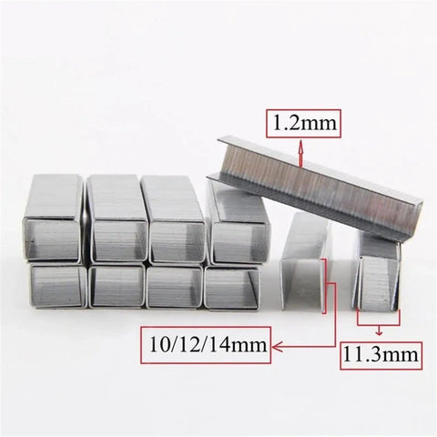 Top Shelf Steel Narrow Crown Nails For Heavy Duty Triple Action Staple Gun 1.2Mm Wire Gauge 10 12 14Mm Sizes