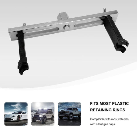 Adjustable Fuel Pump Lock Ring Tool For Easy Removal And Installation, shown with alloy steel jaws extended