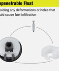 Tecumseh Carburetor Replacement Kit parts including carburetor float and needle, for HM80 HM100 8HP 10HP engines.