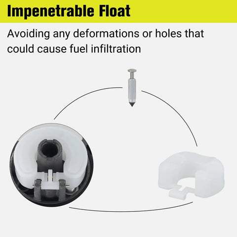 Tecumseh Carburetor Replacement Kit parts including carburetor float and needle, for HM80 HM100 8HP 10HP engines.