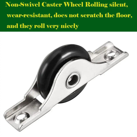 Heavy Duty Sliding Door Roller Replacement Kit Featuring 29mm Black Nylon Wheel And Electroplated Steel Housing For Super Slick Glide Motion On Garden Patio Doors And Window Rollers Pack Of Two, view of nylon wheel and steel housing.