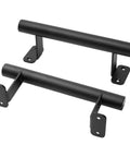 9 Inch Sliding Barn Door Handles Two Pack Black Powder Coated Iron Pull Handles For Gates Garage Outdoor Fence And Interior Closet Doors With No Slip Grip And Rust Proof Finish