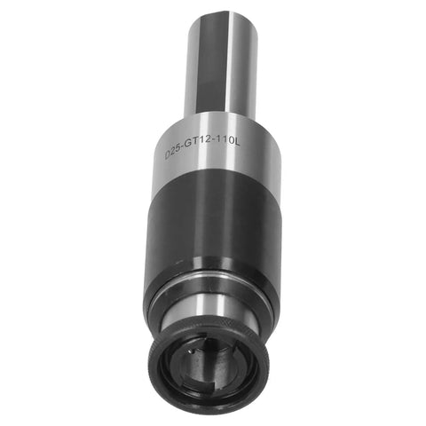 Beefed Up Heavy Duty GT12 Collet Chuck Holder with Straight Shank, Overload Protection, Telescopic Buffer for CNC Lathe