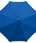 10 Feet Patio Umbrella Replacement Canopy For 8 Rib Frame Universal Fit Thick Durable UV Protected Royal Blue Canopy Top For Market And Table Use All Weather Water Resistant Easy Install With Secure Fit