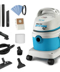 1.5 Gallon 2.0 Peak HP All Around EZ Wet Dry Vacuum 3 In 1 Portable Compact Shop Vacuum with accessories and wall bracket