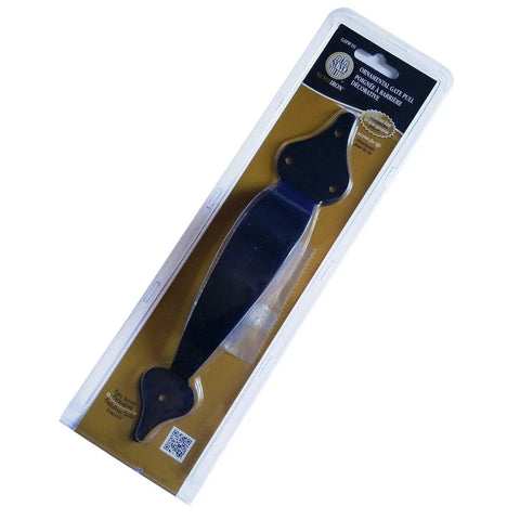 10 Inch Ornamental Gate Pull Handle In Black Built Tough And Heavy Duty Gate And Door Pull For High Traffic Use Durable Packaging