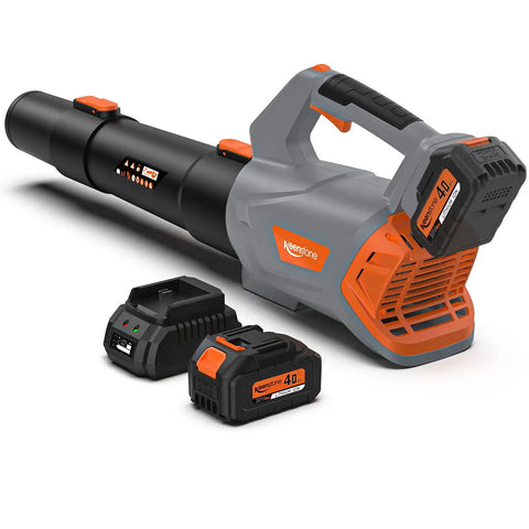 Cordless Leaf Blower With 70 Minute Runtime And 4000mAh Battery No Battery Swap Needed Ultra Lightweight Handheld Tool on white background