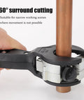 Ratcheting Tubing Cutter For Tight Spaces One Quarter To Seven Eighths Inch Two In One Close Quarters Tube Cutter cutting copper pipe