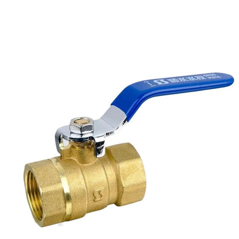 Top Shelf Rock Solid Brass Ball Valve With Easy Turn Lever Handle For Copper Plumbing And Bsp Thread Connections Built Tough, close-up
