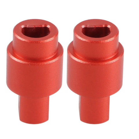 2 Pack Upgraded Aluminum Alloy Temperature Door Servo Couplings For Dodge Ram 1500 1999-2001, red parts close-up