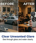 Before and after using Magnetic CPL Phone Camera Filter Kit With Quick Mount Polarizing Filter for anti glare effect.