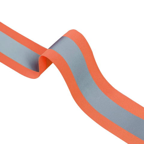 See And Be Seen High Visibility Reflective Tape Strip 2 Inch By 66 Foot Sew On Orange for clothing, backpacks, rain gear durable polyester.