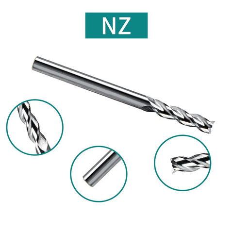 3/16-Inch 3-Flute Carbide Square End Mill for CNC Milling, alloy steel, aluminum and copper machining, low vibration, cutter