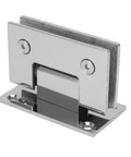 Tough Stainless Steel Frameless Shower Glass Door Hinge With 90 Degree Opening Built To Last Fits 8 To 12mm Glass, Wall Mount Or Post Install, Rust Resistant, Heavy Duty Up To 140 Pounds