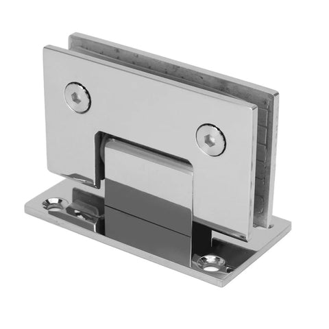 Tough Stainless Steel Frameless Shower Glass Door Hinge With 90 Degree Opening Built To Last Fits 8 To 12mm Glass, Wall Mount Or Post Install, Rust Resistant, Heavy Duty Up To 140 Pounds