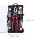 Multipurpose Wire Strippers And Crimping Pliers With Quick Change Heads for DIYers and Home Pros, in a 127x215 mm case