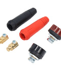 Welding Cable Panel Connector Set 12 Pcs Quick Connect Plug Socket For Welder Cable Repair Power Supply Connections ABS
