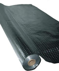No Sweat Summer Cooling Radiant Barrier Insulation Roll Double Sided Perforated Aluminum Foil Heat Shield For Attics 4 Feet By 1000 Feet, unrolled view.