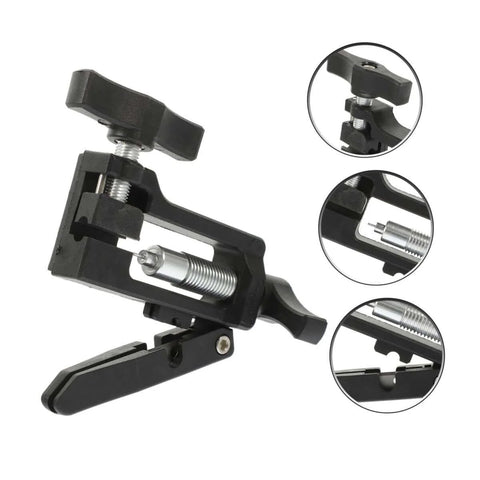Hydraulic Hose Fitting Insert Tool For Brake System, compact lightweight universal oil needle driver with lock, close-up view